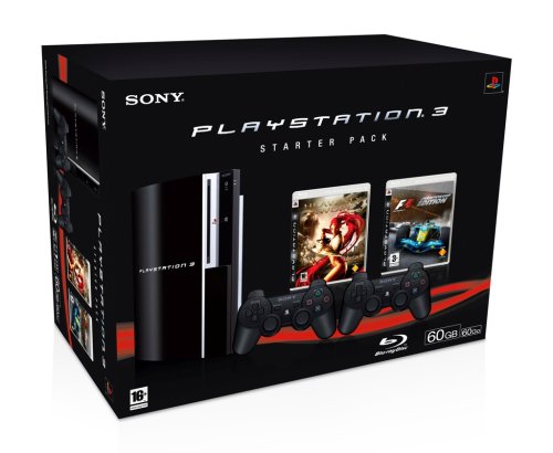Childrens Toyshop   : Console Playstation 3 Starter Pack 2 (Heavenly Sword + Formula One + 2 manettes Sixaxis)