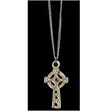 Jewelled Celtic Cross English Pewter Necklace