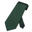 100% SILK Solid Hunter Green Color Neck Tie. Men's NeckTie.