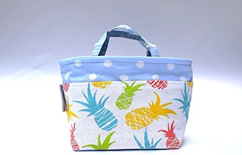 Bag organizer - handbag insert - tote bag insert - diaper carrier - bottle carrier - diaperbag insert - Pineapple Bonanza