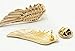 Meta-U Vintage Angel Wings Metallic Shirt Collar Tips Brooch