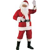 Flannel Adult Santa Suit Size: Extra Large