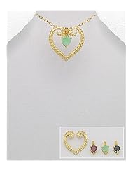 Heart Black Sapphire Pendant Necklace In 92.5 Sterling Silver