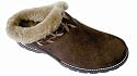 Lamo Australia Embry Womens Sheepskin Lined Suede Clogs Shoes Chocolate