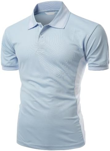 Xpril Mens CoolMax Fabric Sporty Feel Polo T-Shirt with Collar Design