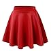 JiTM Women's Basic Versatile Stretchy Flared Skater Skirt