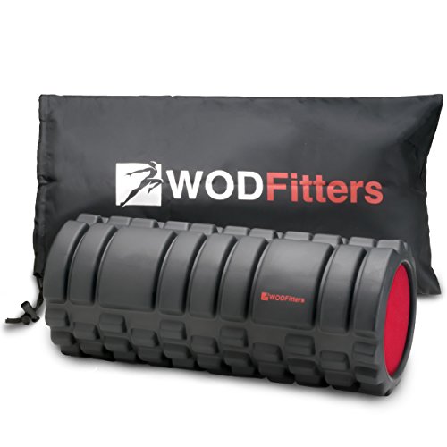 WODFitters Foam Roller for Recovery Even After the Toughest WODs - Best for Physical Therapy and Exercie, Muscle Massage, Myofascial release of Back, Hip, Thighs, IT Band and Full Body - With Carrying Bag (Black) WODFitters Foam Roller for Recovery Even After the Toughest WODs - Best for Physical Therapy and Exercie, Muscle Massage, Myofascial release of Back, Hip, Thighs, IT Band and Full Body - With Carrying Bag (Black)