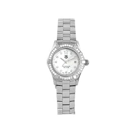 TAG Heuer Women s WAF1416 BA0824 Aquaracer Swiss-Quartz Diamond Mother-Of-Pearl Dial