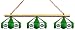 Imperial New York Jets Licensed Three Shade Stained Glass Billiard Table Lamp