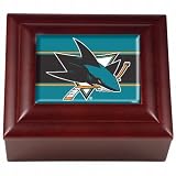 NHL San Jose Sharks Wood Keepsake Box