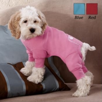 Fashion Pet Long John Thermal PJs Pink 18-20 Inch
