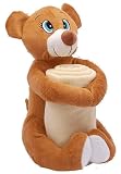 12 Plush Brown Teddy Bear and Soft Baby Blanket Set