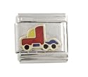 SilverBin Enamel Paint Big Rig Diesel Truck Stainless Steel Italian Charm Link