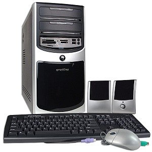 eMachines T5234 - Tower - 1 x Athlon 64 X2 4000+ / 2.1 GHz - RAM 1 GB - HDD 1 x 320 GB - DVD?RW ?R DL / DVD-RAM - GF 6150 SE - Mdm - Vista Home Premium - Monitor : none