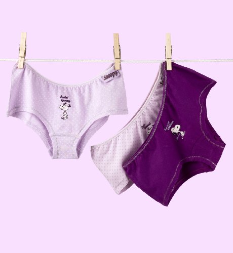 3 Older Girls Pure Cotton Snoopyand8482 Shorts