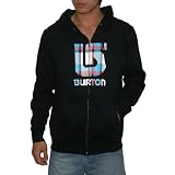 Burton Mens Zip-Up Surf Hoodie Sweatshirt Jacket - Black