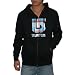 Burton Mens Warm Zip-Up Surf & Skate Hoodie Sweatshirt Jacket - Black