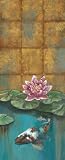 Golden Koi II by Selina Werbelow poster print,8 in. x 20 in.