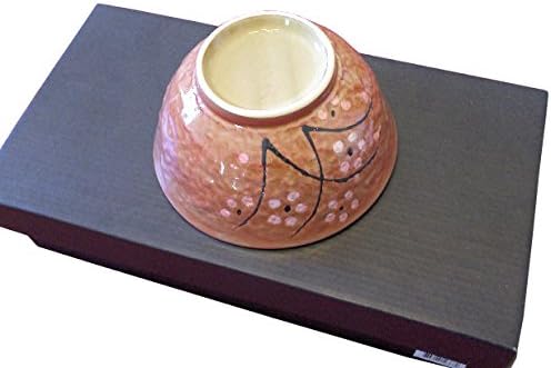 Asian Rice Bowls & Chopsticks Set for Two (Red Cherry Blossom)