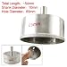 Glass Plate Silver Tone Diamond Tipped Hole Saw 65mm Diameter