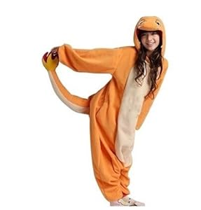 Rnmomo Unisex-adult Kigurumi Onesie Fire Dragon Pajamas (L: 173 - 181cm (5.7' - 5.9') height)