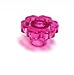 Lego Building Accessories Transparent Purple Flower, Bulk - 25 Pieces per Package