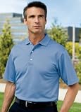 Big Men's Shadow Stripe Interlock Polo Sport Shirt by Port Authority Signature (Big & Tall and Regu