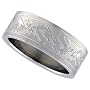 Stainless Steel 5/16 in. (8 mm) Flat Band w/ Dragon Pattern