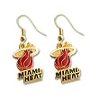 Miami Heat Dangle Logo Earring Set Nba Charm