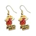 Miami Heat Dangle Logo Earring Set Nba Charm