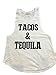 Popular Basic Women's Workout Tacos&Tequila Logo Tank Top