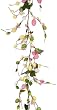 Easter egg garland in pink green
