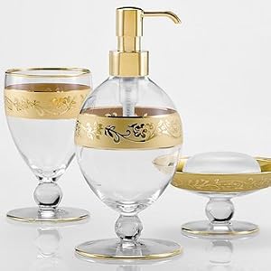 Bellino Frost Pump Dispenser - Gold, Satin Gold - Frontgate