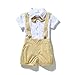 Baby Boy's Bowtie Gentleman Romper Jumpsuit Overalls Stripe Rompers Sets