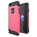 iPhone 7+ Plus Case, Snugg Apple iPhone 7+ Plus Dual Layer Slim Cover [Infinity Series] Protective Bumper Shell Skin - Coral Red