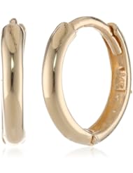 Girls 14k Gold Huggie Hoop Earrings