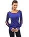 PattyBoutik Women's Chiffon Slit Bishop Long Sleeve Blouse