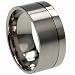 Urban Male Mens 10mm Wide Solid Titanium Ring