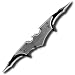 Batman Silver Twin Blade Batarang Pocket Knife