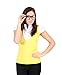 The Big Bang Theory Penny Yellow Vest Blouse Costume Shirt