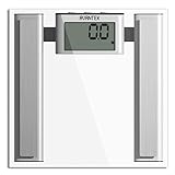 AVANTEK Digital Bathroom Body Fat Scale (Measures Water, Fat, Muscle & Bone Mass) with 400 lb / 180 kg Capacity & Step-On Technology