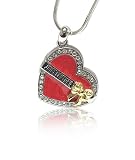 411yjaZRY5L. SL160  White Gold Plated Designer Inspired Heart Pendant Necklace Fashion Jewelry