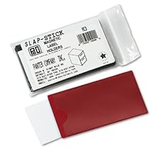 Panter Company MAG-LH-RD Magnetic label holders, 4-1/4 x 2-1/2, red, 10/pack