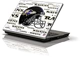 Skinit Baltimore Ravens - Blast Vinyl Skin for Generic 12in Laptop (10.6in X 8.3in)