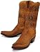 Lucchese 'N8388' Burnished Leather Cowboy Boots Mens - Camel