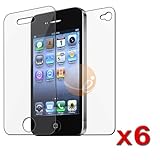 6x Front + Back Protector Accessory for Verizon iPhone 4