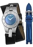 Baume & Mercier Watches:Women's Linea Bombee Black Mother of Pearl Dial Black Leather