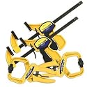 4-Piece Newell Rubbermaid Quick Grip Clamp Set - 2 Mini Bar Clamps & 2 HANDI-CLAMPS!