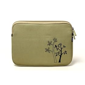 Toshiba Mini NB205-N310/BN 10.1-Inch Sable Brown Netbook Fashion Netbook Neoprene Sleeve Case - Vintage Sketch Trees