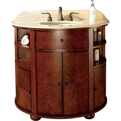 Oxford Single Sink Bathroom Vanity with Undermount Sink, Crème Marble Top and Backsplash Dark Oak 411yz0n6ILL Oxford Single Sink Bathroom Vanity with Undermount Sink, Crème Marble Top and Backsplash Dark Oak